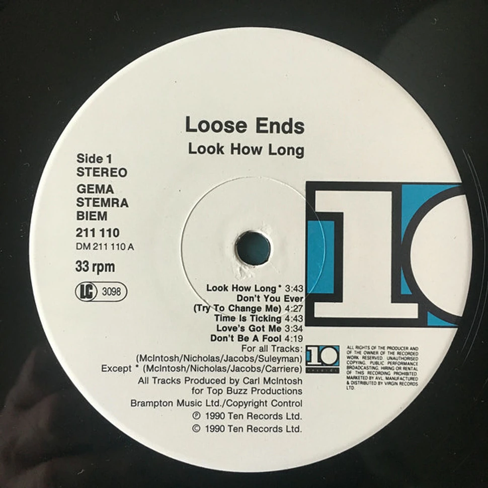 Loose Ends - Look How Long