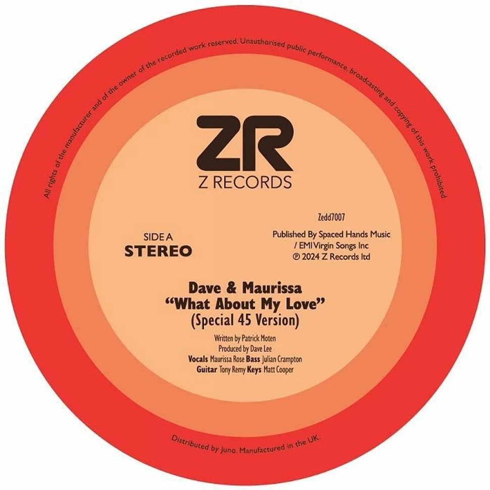 Dave Lee / Maurissa Rose / Disco Sparks Feat Christine Wiltshire / The Ds Orchestra - What About My Love What About My Love