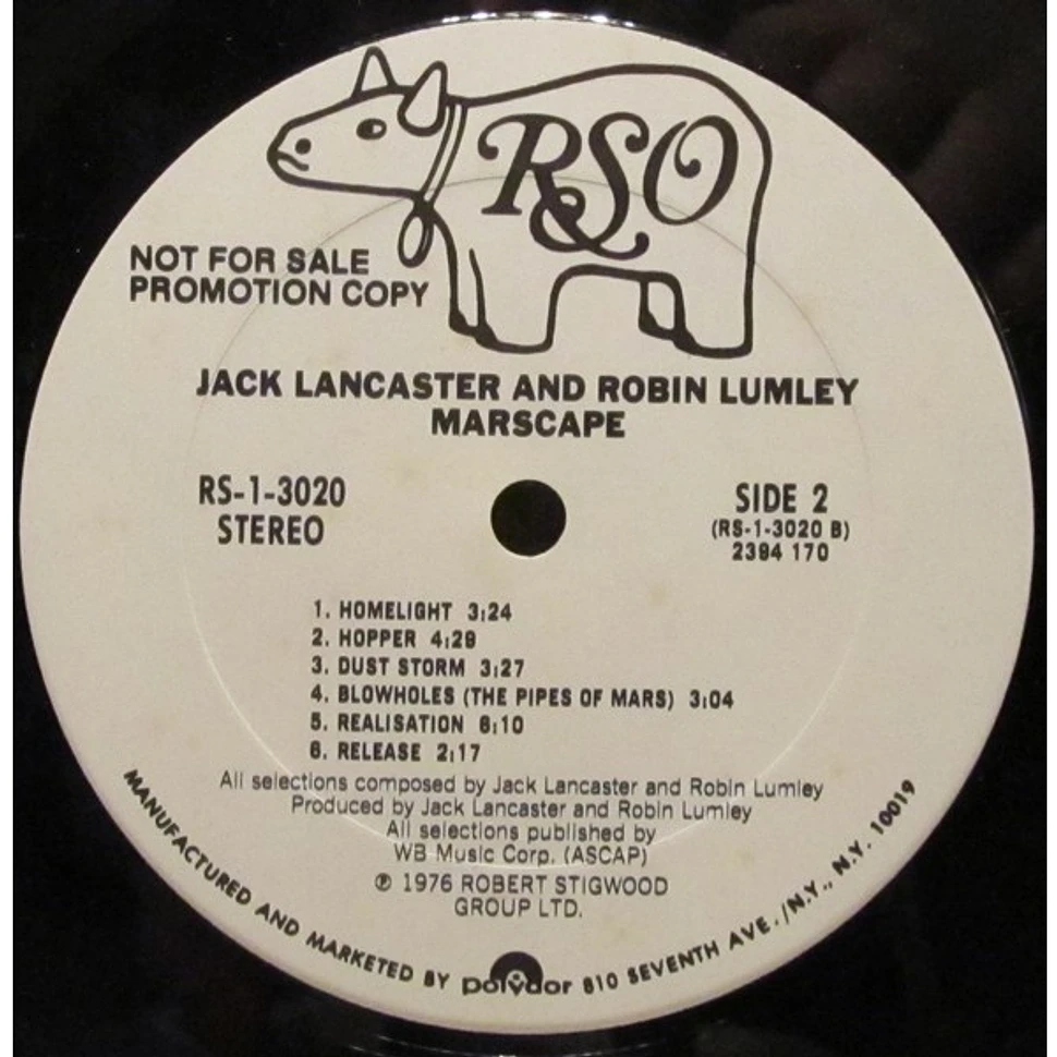 Jack Lancaster And Robin Lumley - Marscape