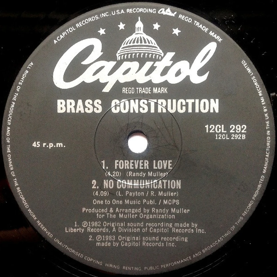 Brass Construction - Walkin' The Line