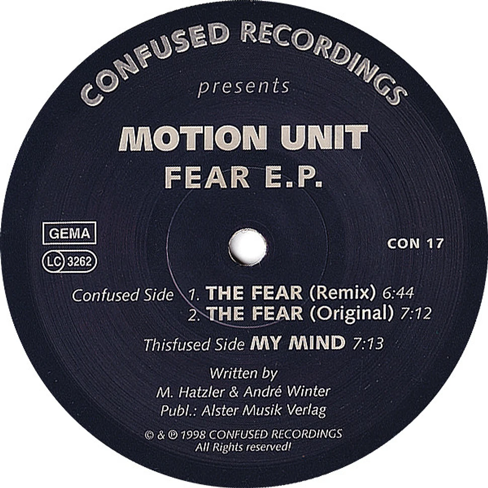 Motion Unit - Fear EP