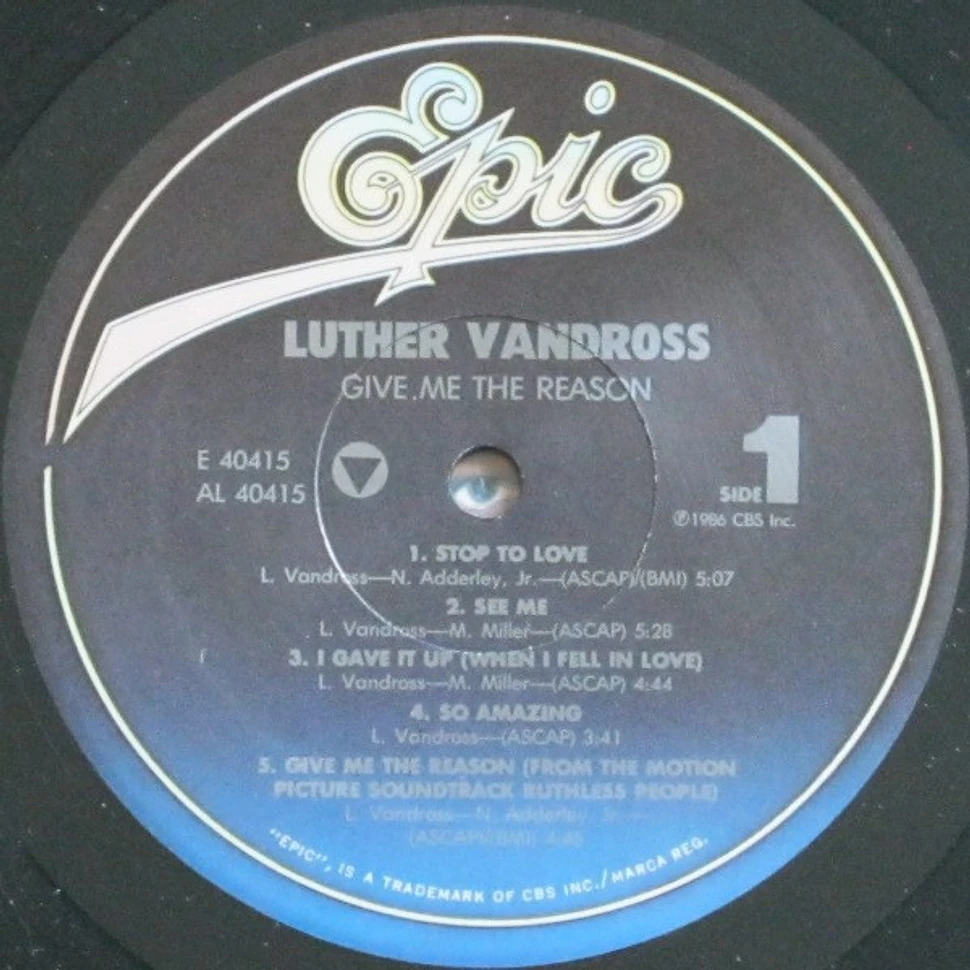 Luther Vandross - Give Me The Reason