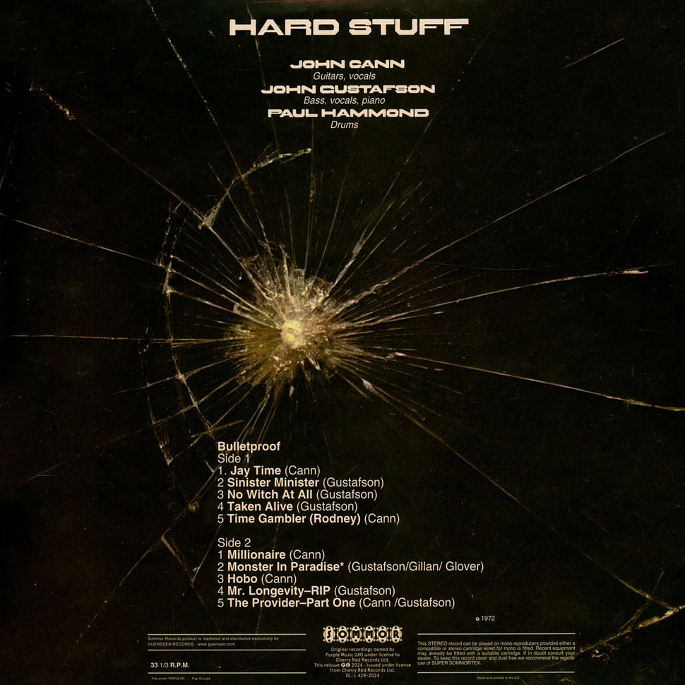 Hard Stuff - Bulletproof Black Vinyl Edition