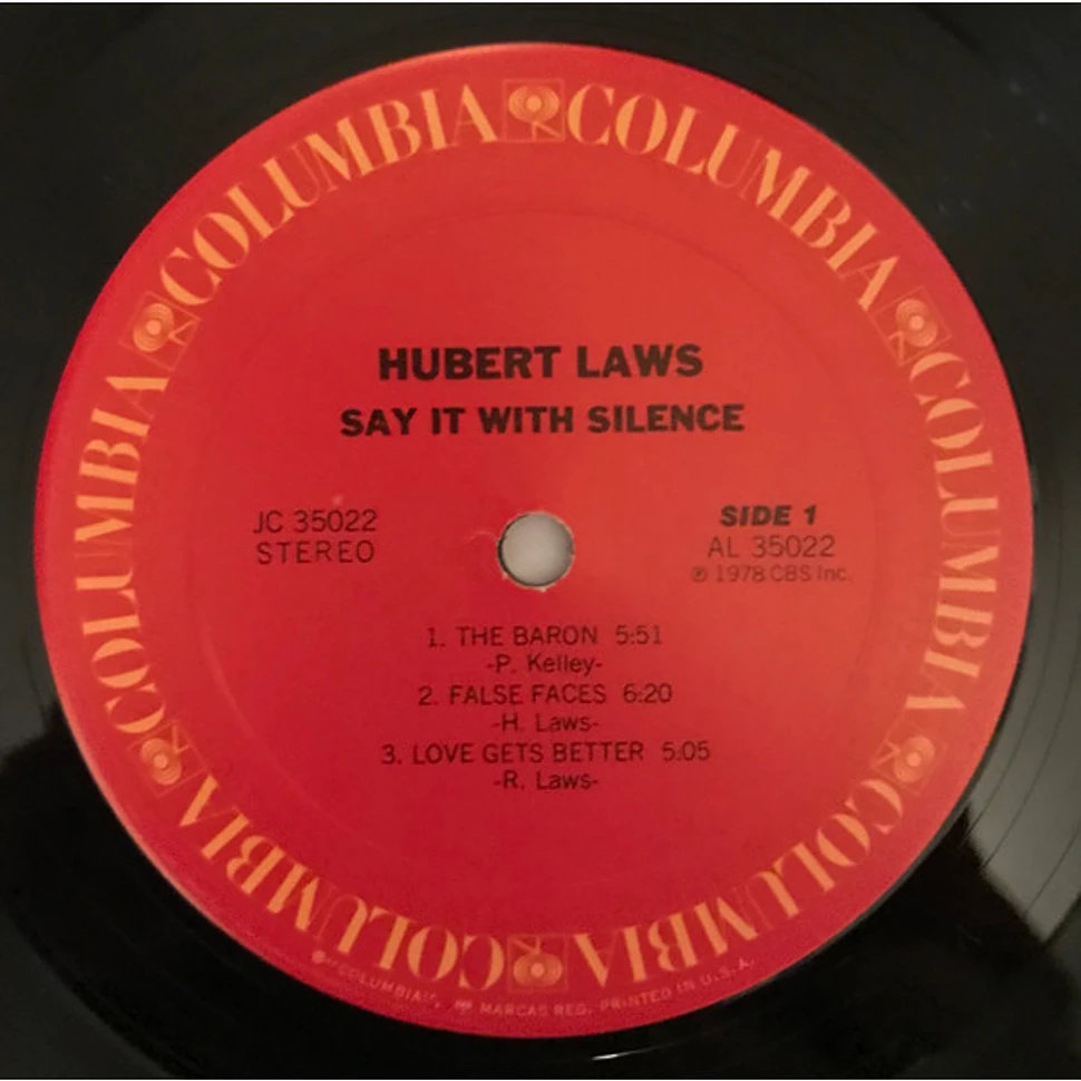 Hubert Laws - Say It With Silence