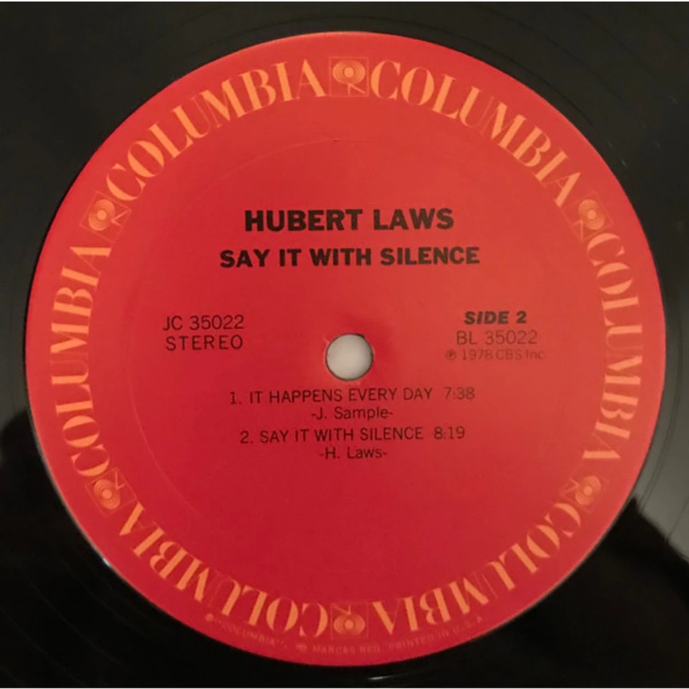 Hubert Laws - Say It With Silence