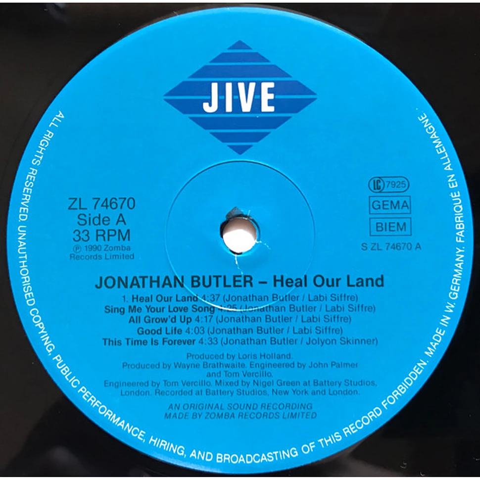 Jonathan Butler - Heal Our Land