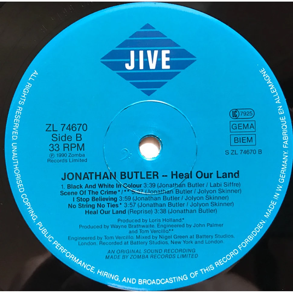 Jonathan Butler - Heal Our Land