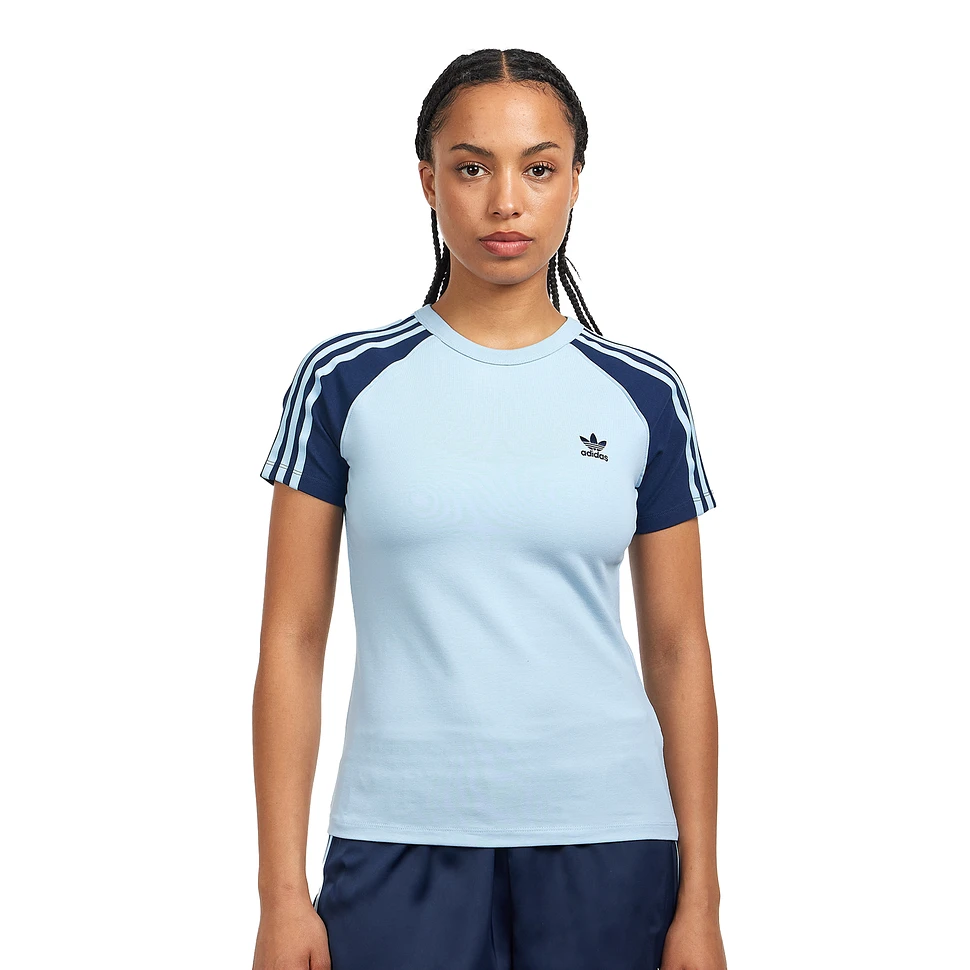 adidas - Adicolor 3 Stripe Raglan Slim T-Shirt