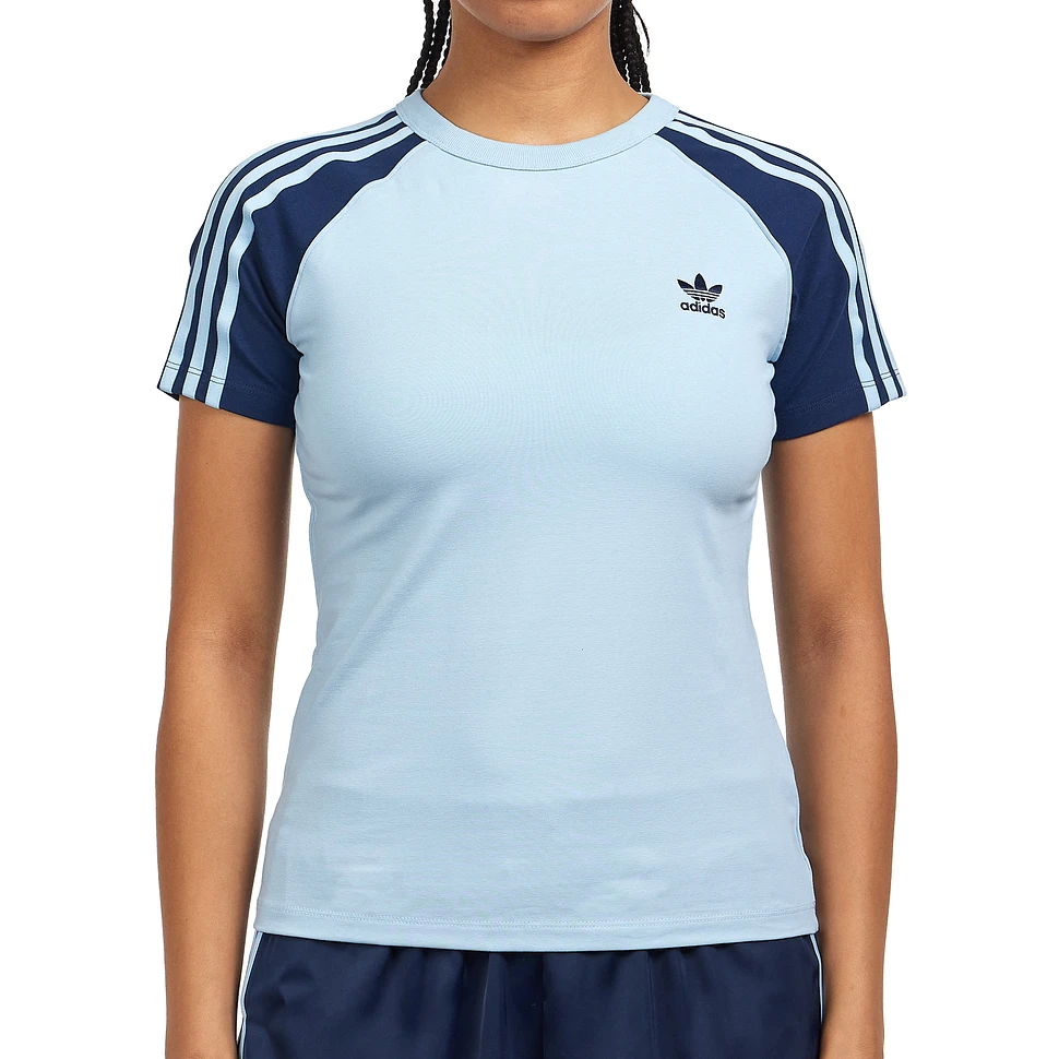 adidas - Adicolor 3 Stripe Raglan Slim T-Shirt