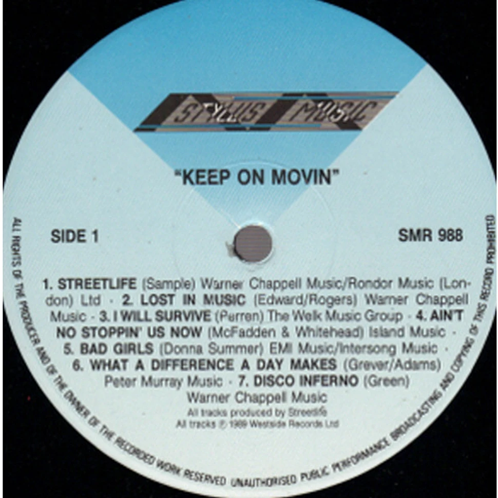 Streetlife - Keep On Movin'