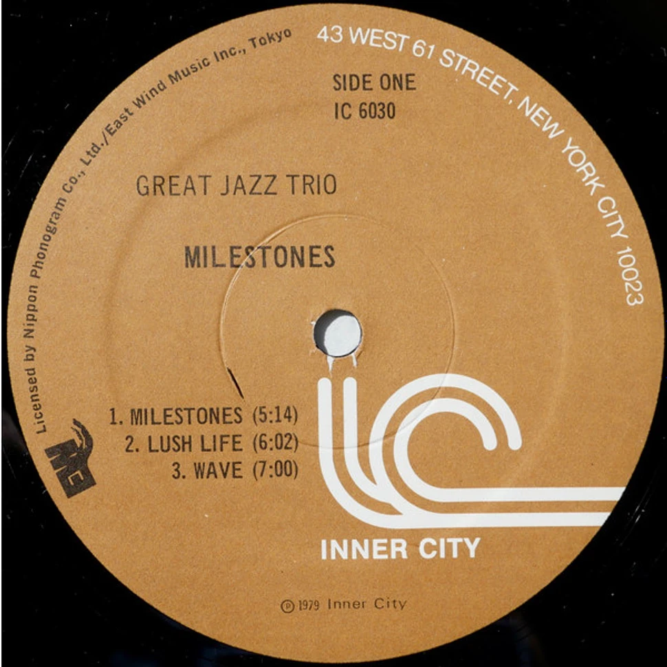 The Great Jazz Trio - Milestones