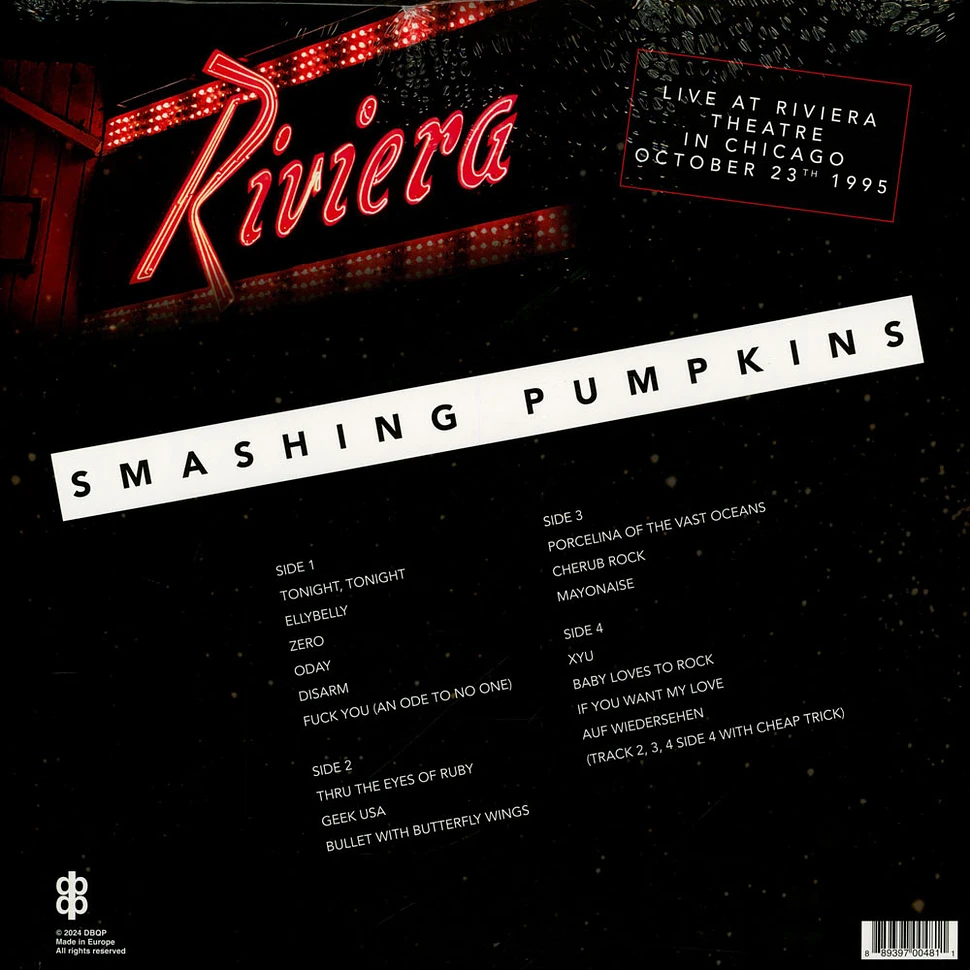 The Smashing Pumpkins - Live At Riviera Theatre Chicago 1995