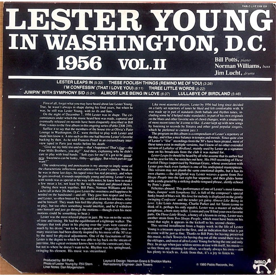 Lester Young - "Prez" Vol. II