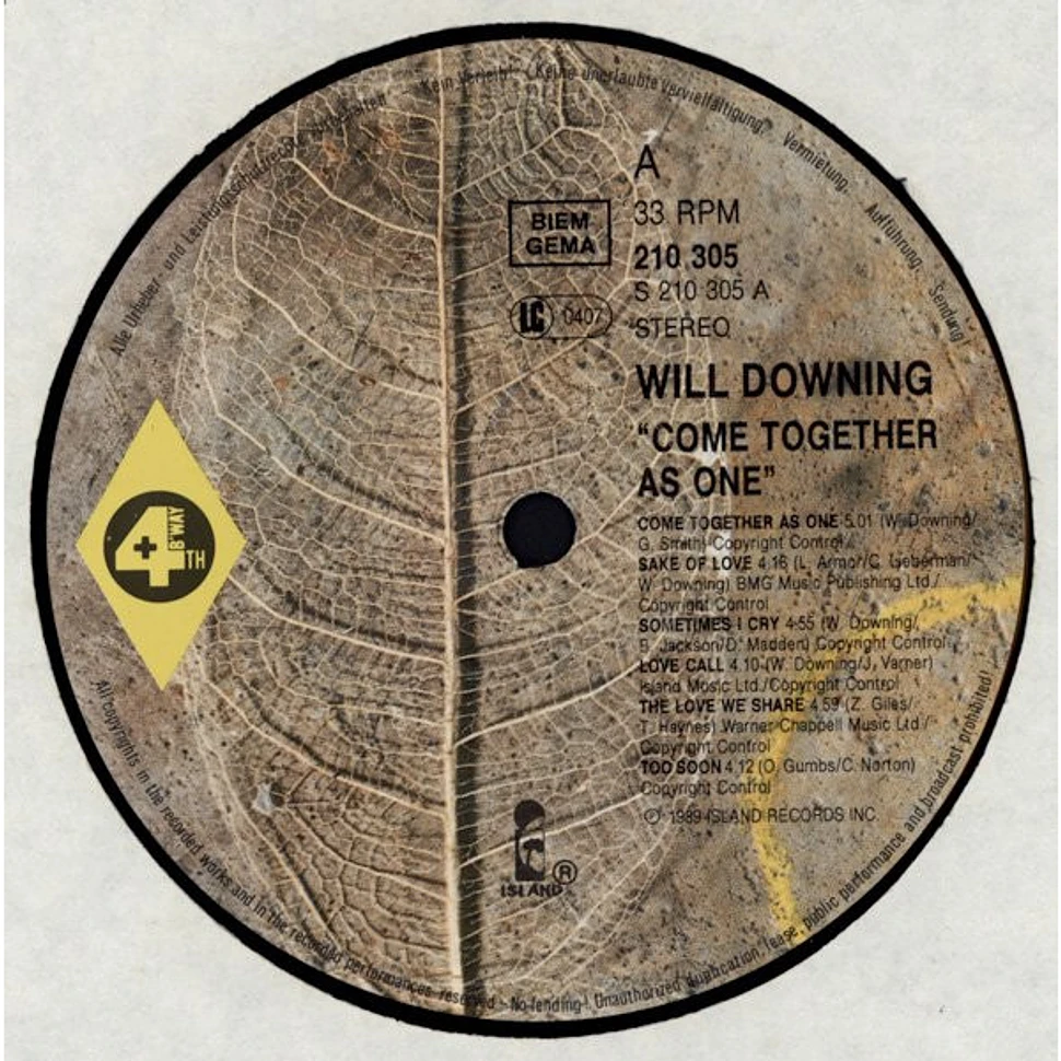 Will Downing - Come Together As One