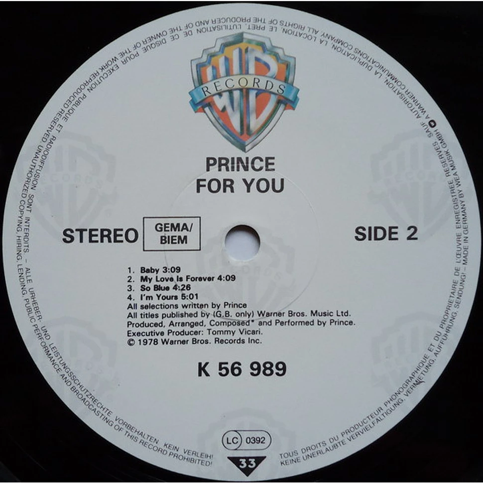 Prince - For You