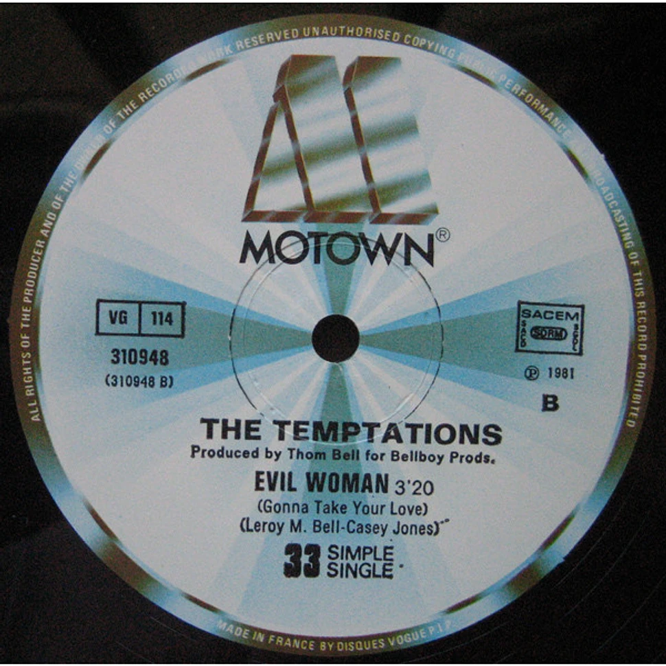 The Temptations Featuring Rick James - Standing On The Top / Evil Woman (Gonna Take Your Love)