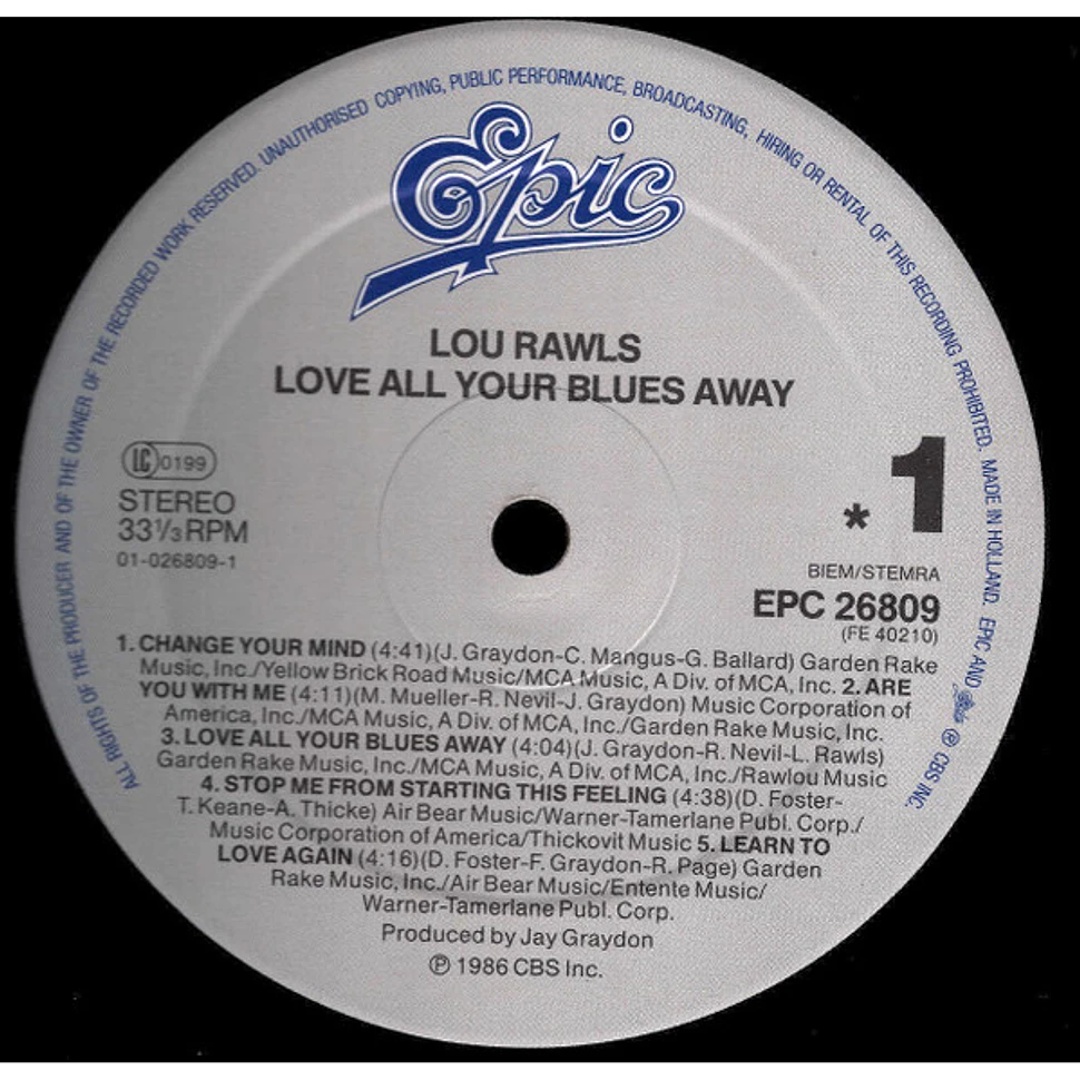 Lou Rawls - Love All Your Blues Away