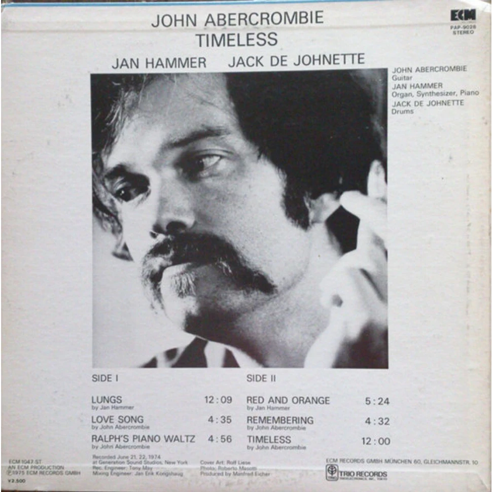 John Abercrombie, Jan Hammer, Jack DeJohnette - Timeless