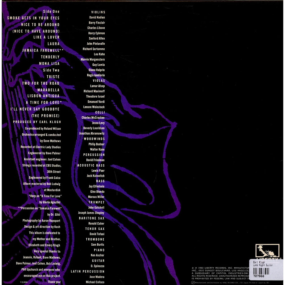 Earl Klugh - Late Night Guitar