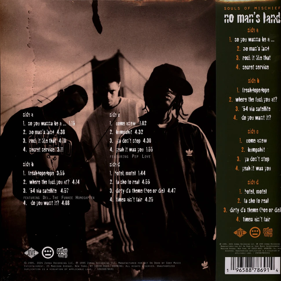 Souls Of Mischief - No Man's Land Black Friday Record Store Day 2024 Edition