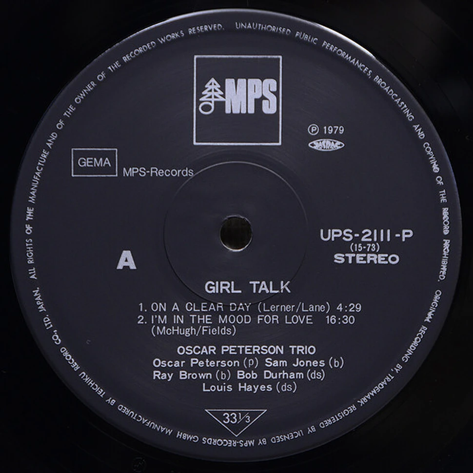 Oscar Peterson - Girl Talk