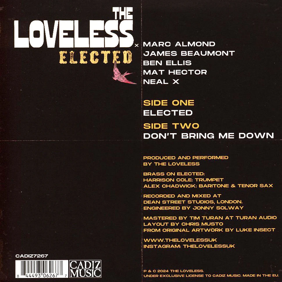 The Loveless - Elected / Don't Bring Me Down (Ruby Red Vinyl)