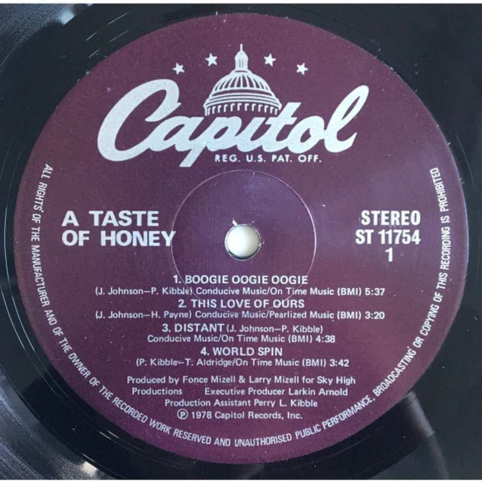 A Taste Of Honey - A Taste Of Honey