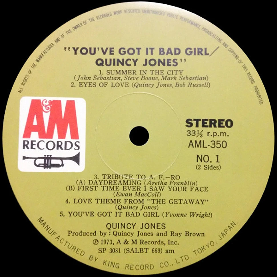 Quincy Jones - You've Got It Bad Girl