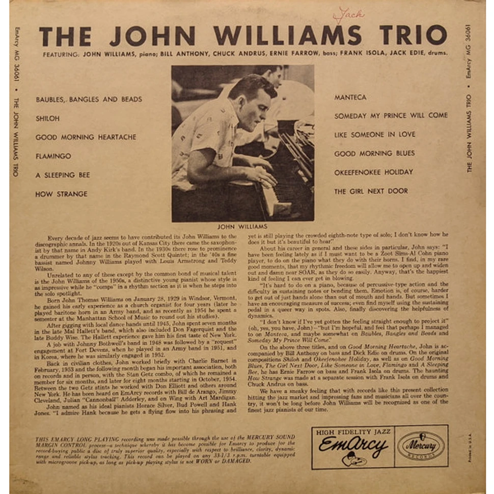 John Williams - The John Williams Trio