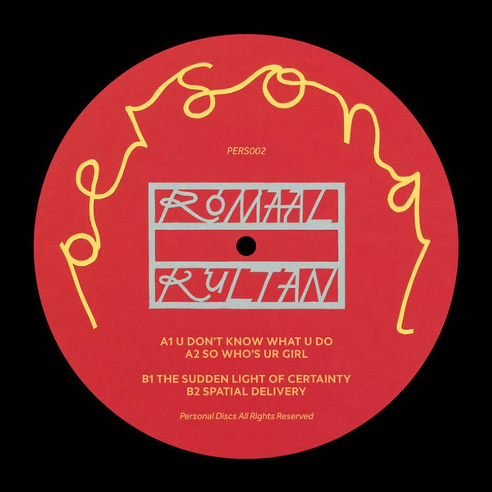 Romaal Kultan - The Sudden Light of Certainty EP