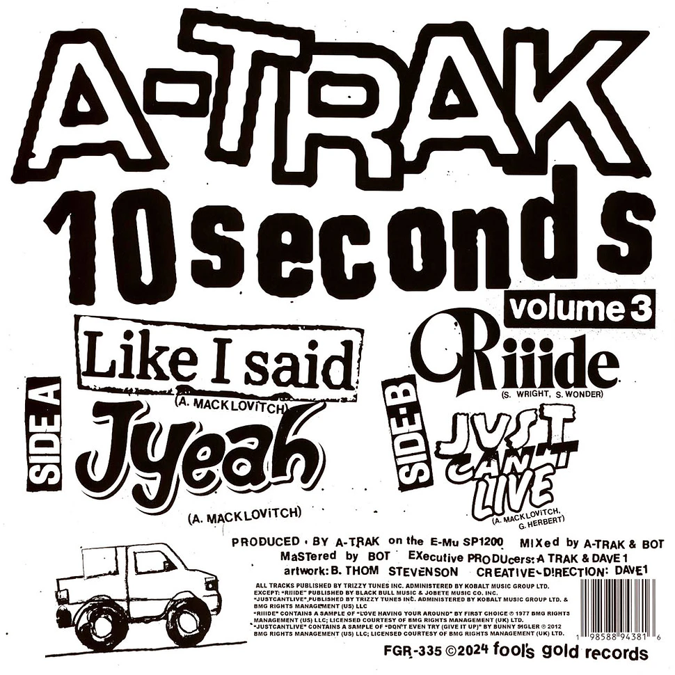 A-Trak - 10 Seconds Volume 3 Red Vinyl Edition