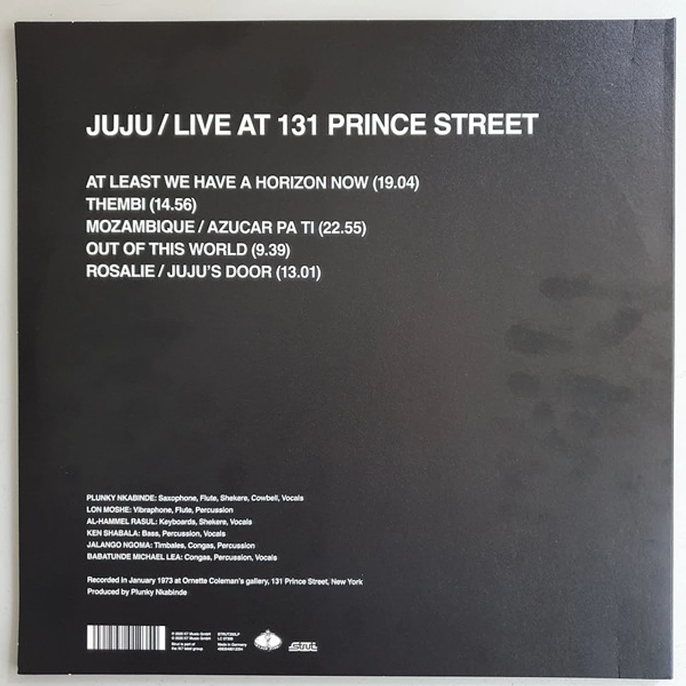 Juju - Live At 131 Prince Street