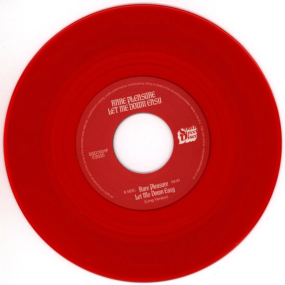 Rare Pleasure - Let Me Down Easy Red Vinyl Edition