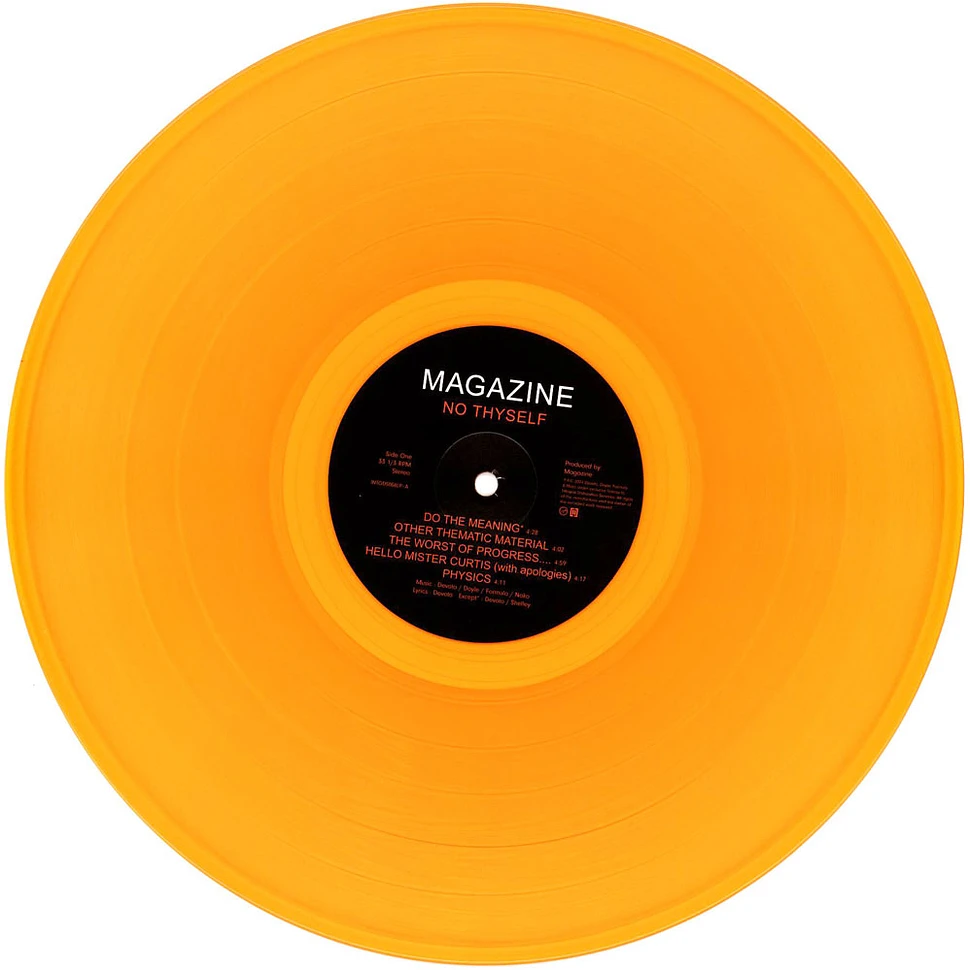 Magazine - No Thyself Orange Vinyl Edition