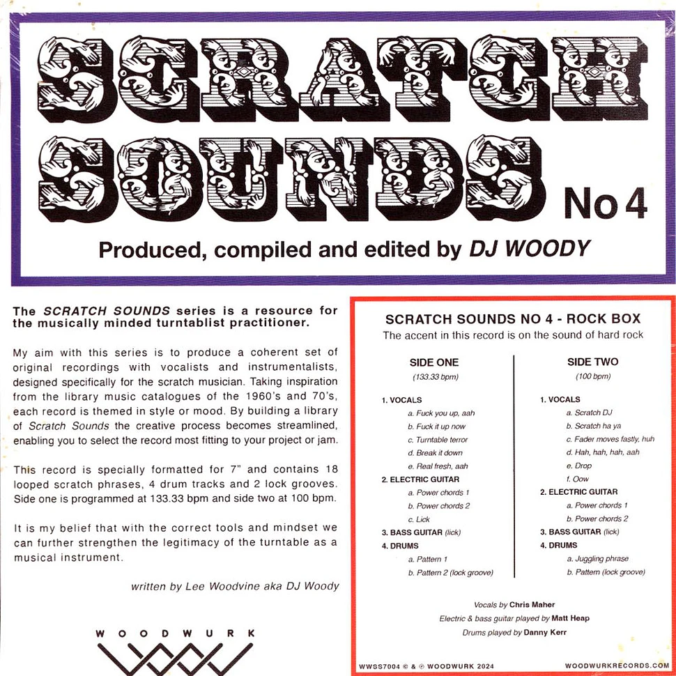 DJ Woody - Scratch Sounds No.4 (Rock Box) Smoky Grey Vinyl Edition