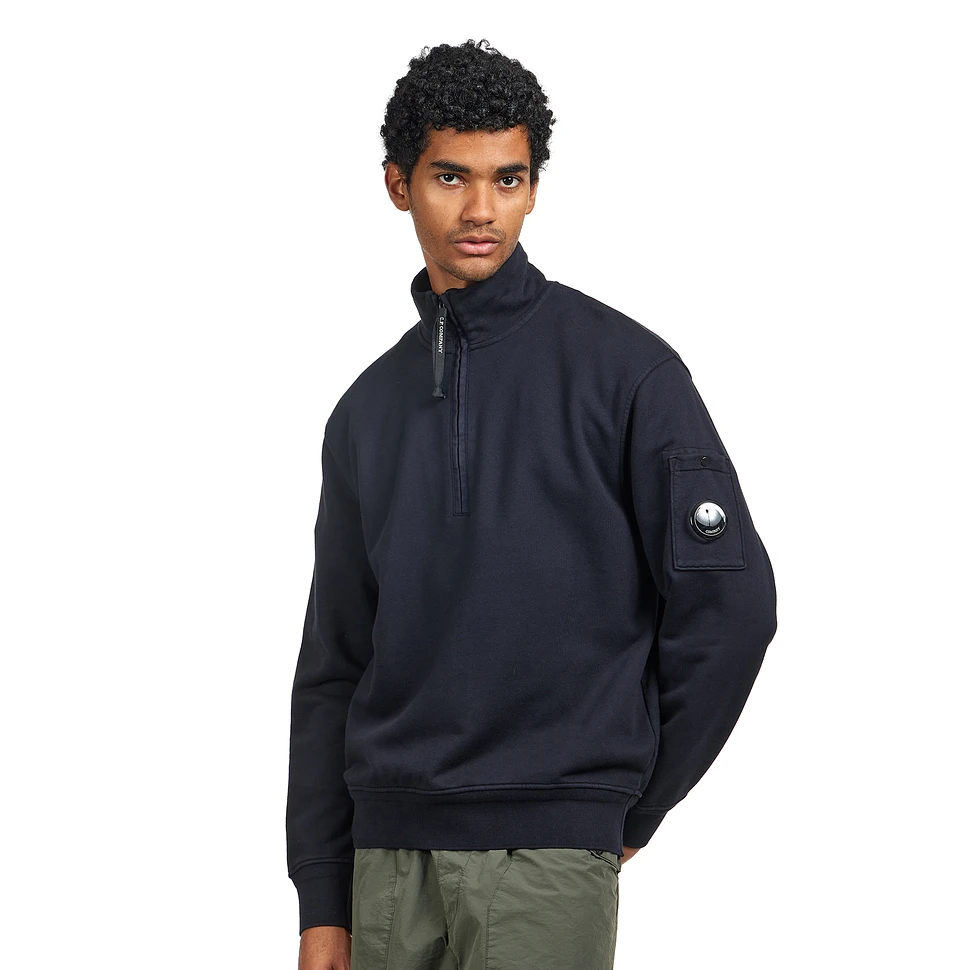 C.P. Company - Diagonal Fleece Half Zip Sweatshirt