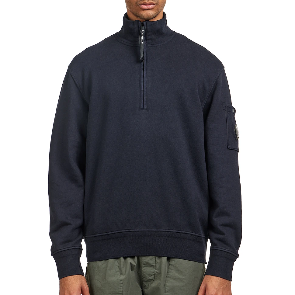 C.P. Company - Diagonal Fleece Half Zip Sweatshirt