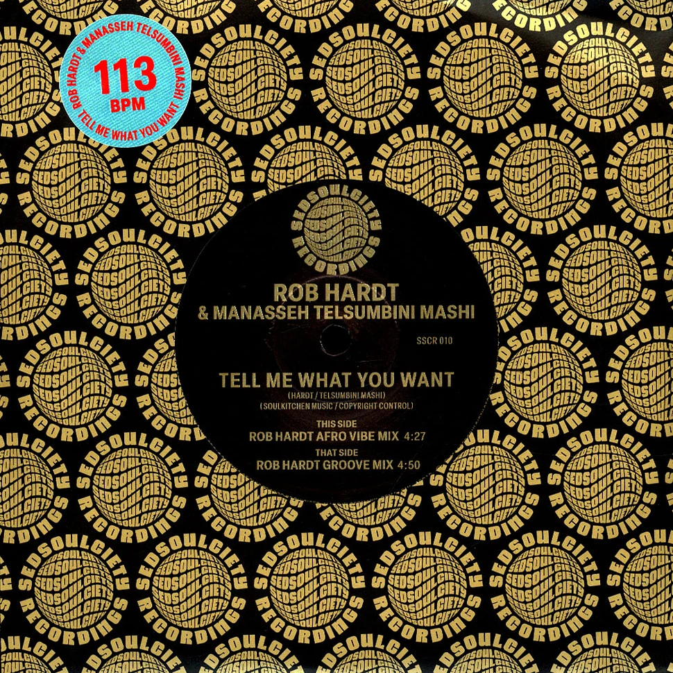 Rob Hardt / Manasseh Telsumbini Mashi - Tell Me What You Want