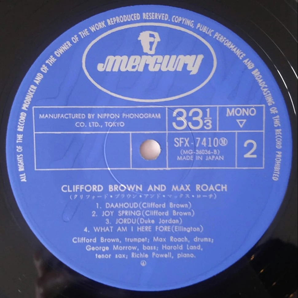 Clifford Brown And Max Roach - Clifford Brown And Max Roach