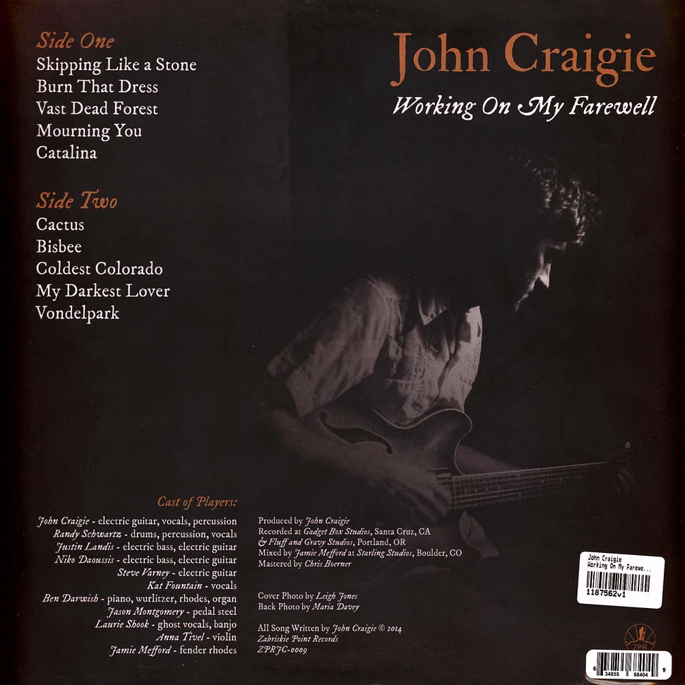 John Craigie - Working On My Farewell Black Vinyl Edition