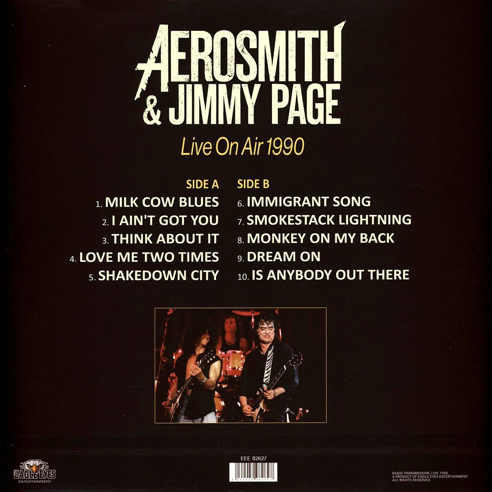 Aerosmith & Jimmy Page - Live On Air 1990 Orange Vinyl Edition