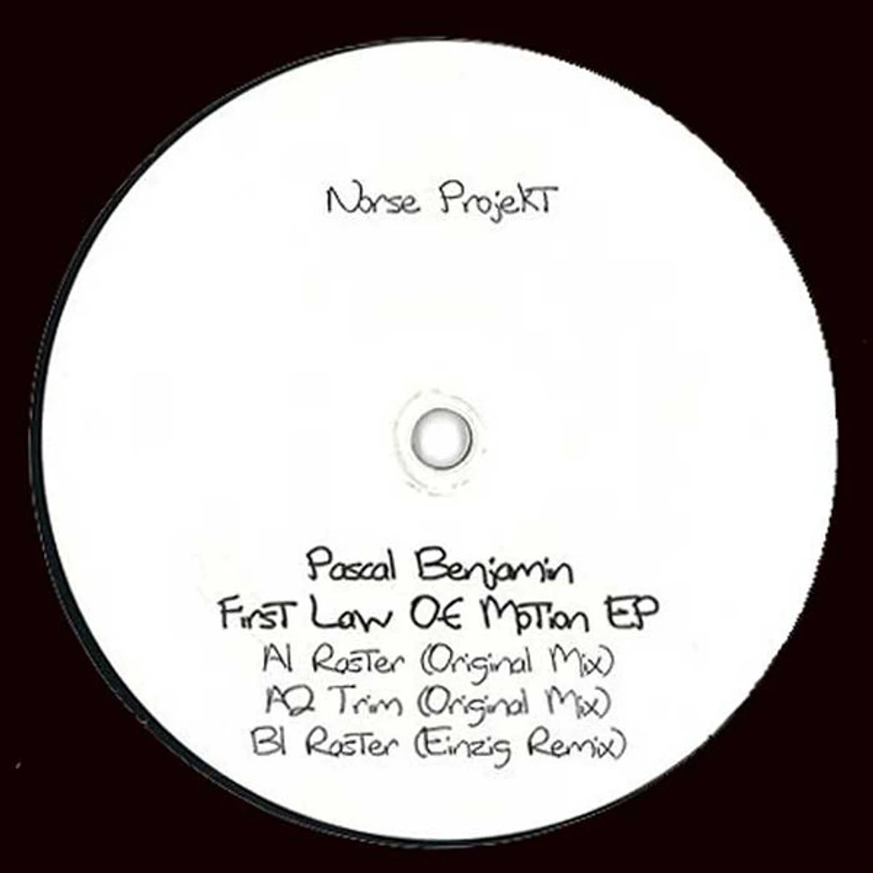 Pascal Benjamin - First Law Of Motion