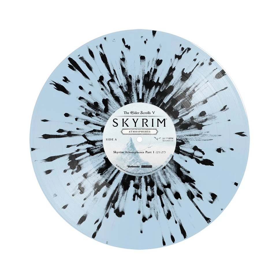 Jeremy Soule - OST The Elder Scrolls V: Skyrim Atmospheres Black & Clear Splatter Vinyl Edition