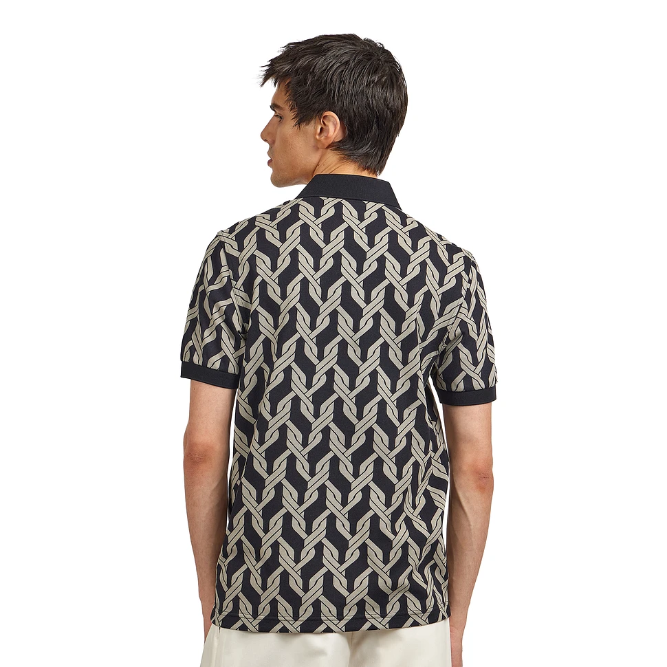 Fred Perry - Cable Knit Print Polo Shirt