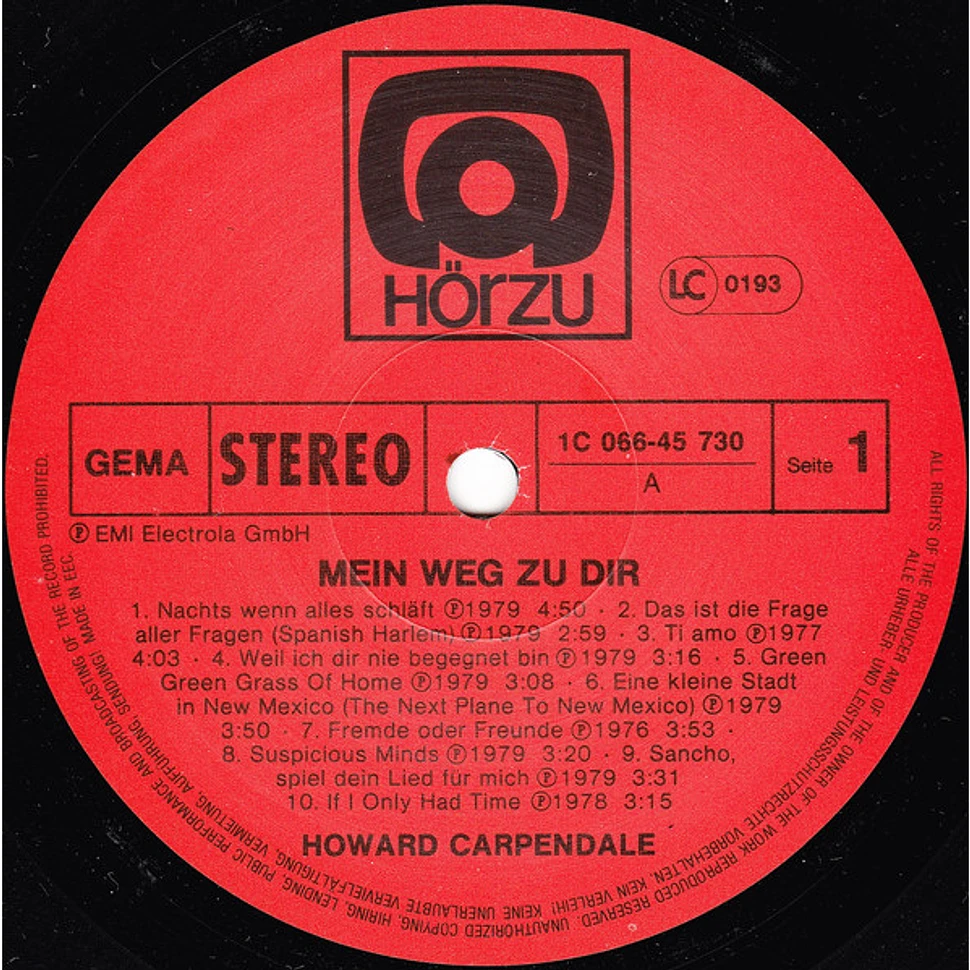 Howard Carpendale - Mein Weg Zu Dir