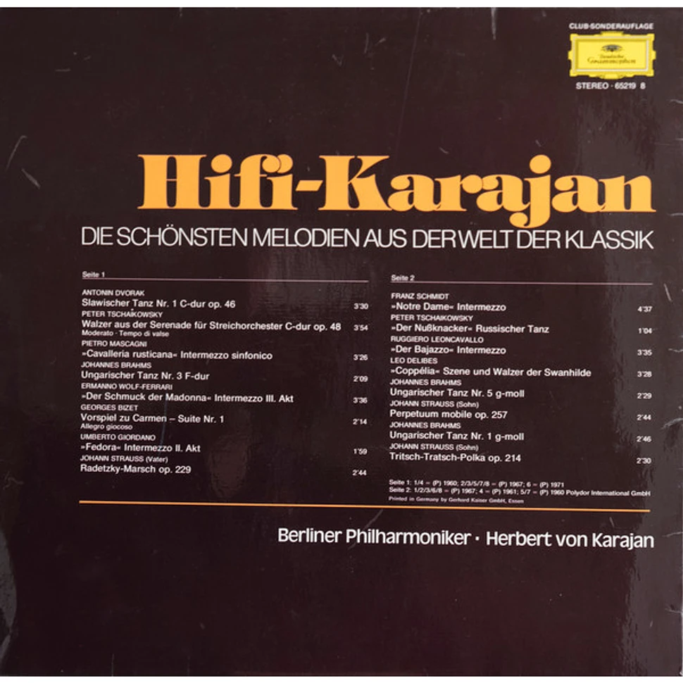 Wolfgang Amadeus Mozart / Bedřich Smetana / Maurice Ravel / Jean Sibelius - Hifi Karajan