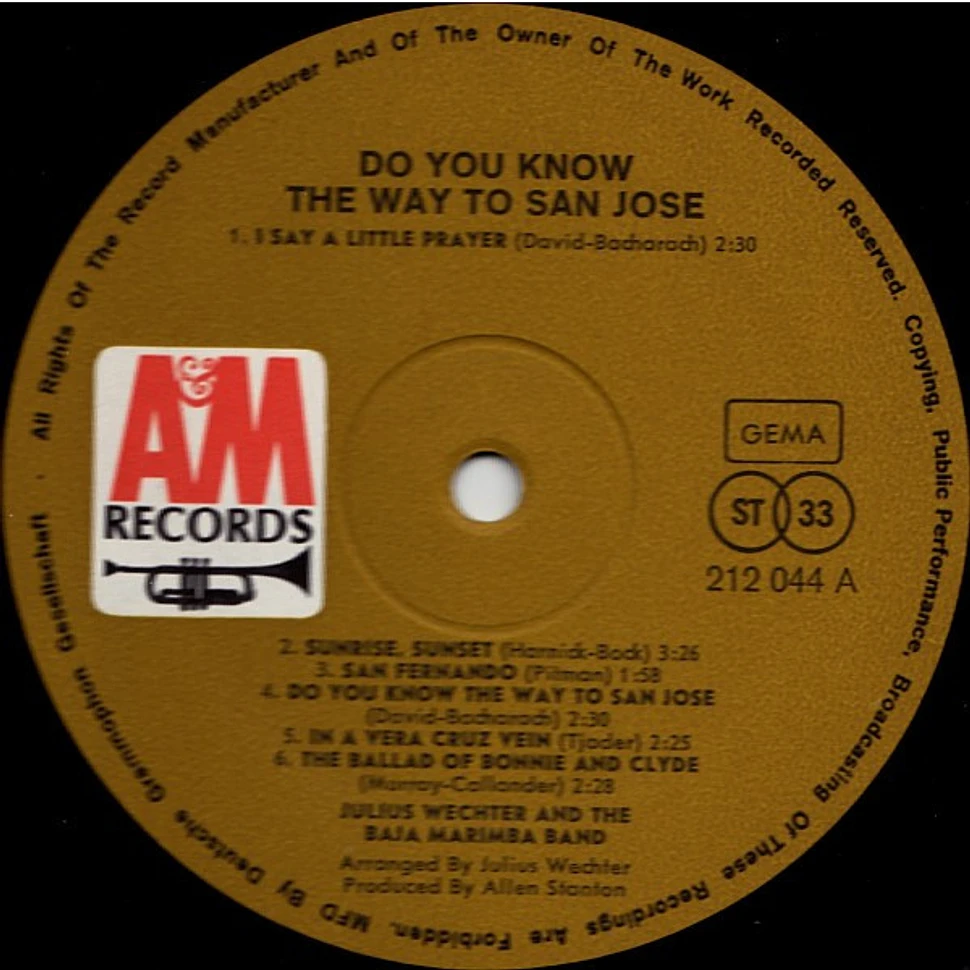 Julius Wechter And The Baja Marimba Band - Do You Know The Way To San Jose?