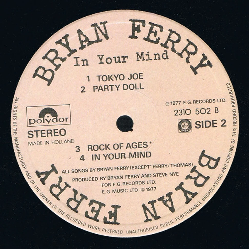 Bryan Ferry - In Your Mind