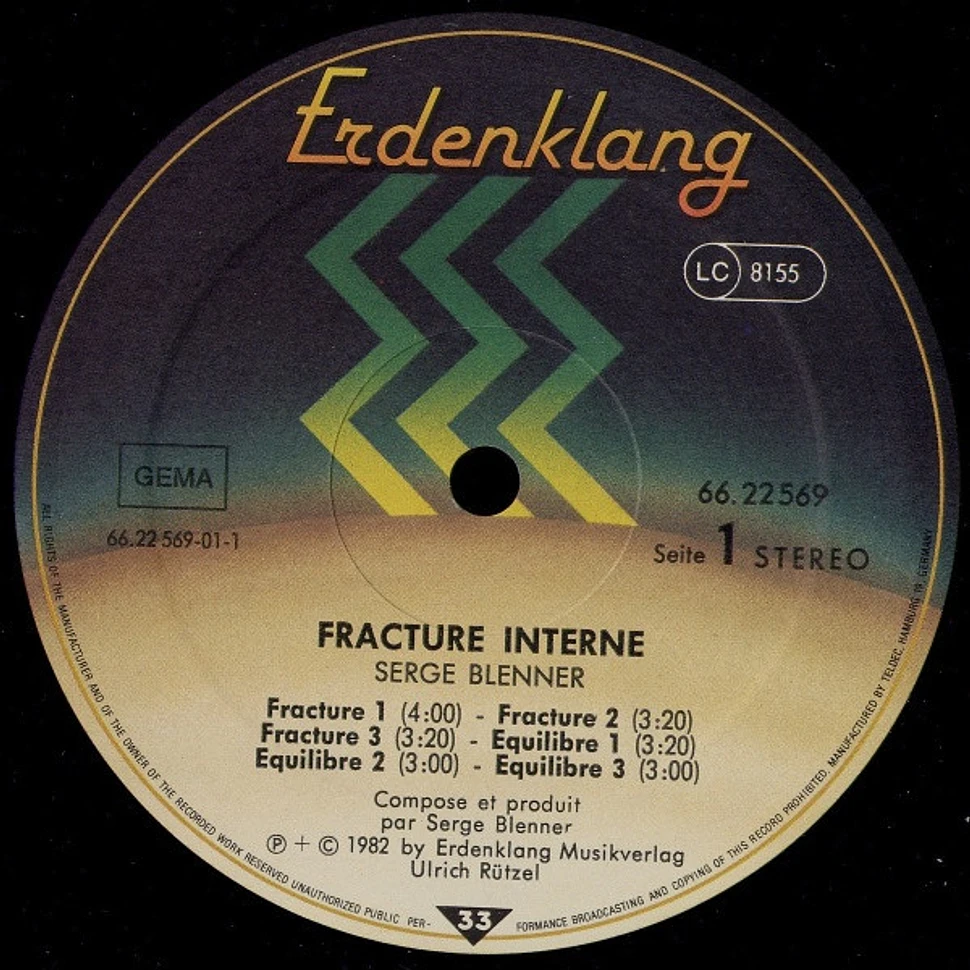 Serge Blenner - Fracture Interne