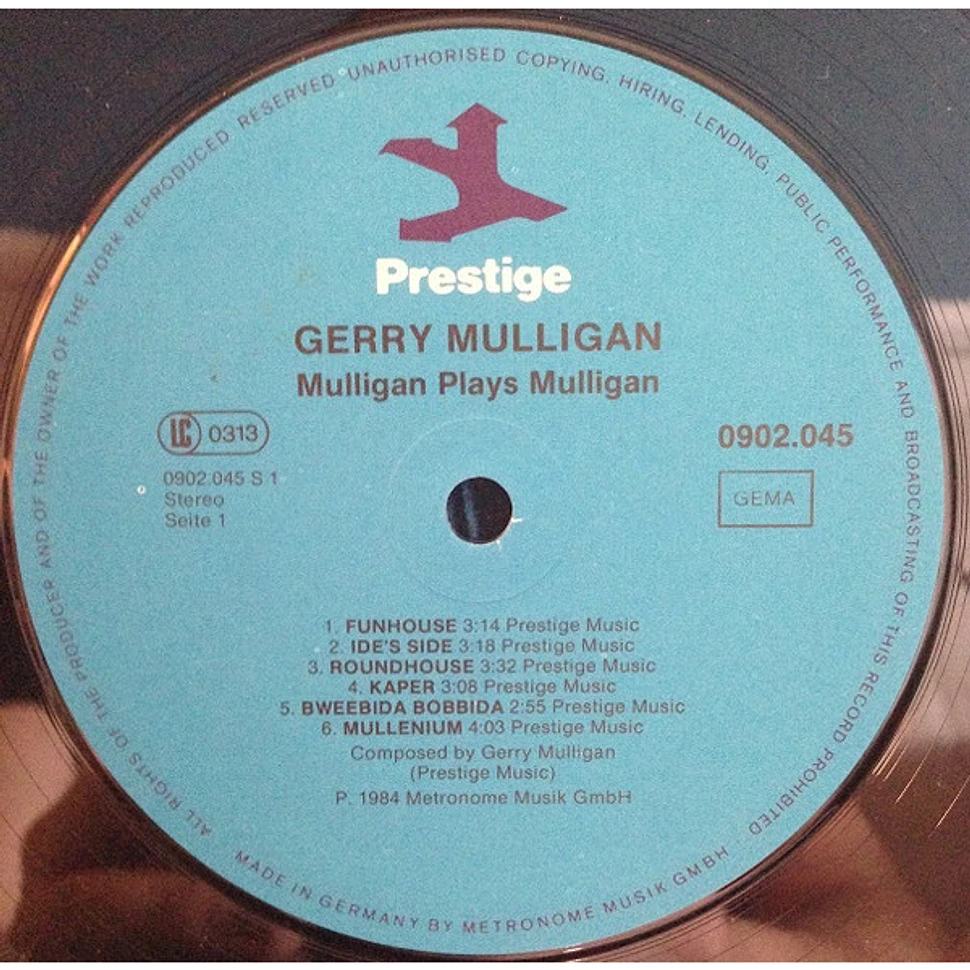 Gerry Mulligan - Mulligan Plays Mulligan